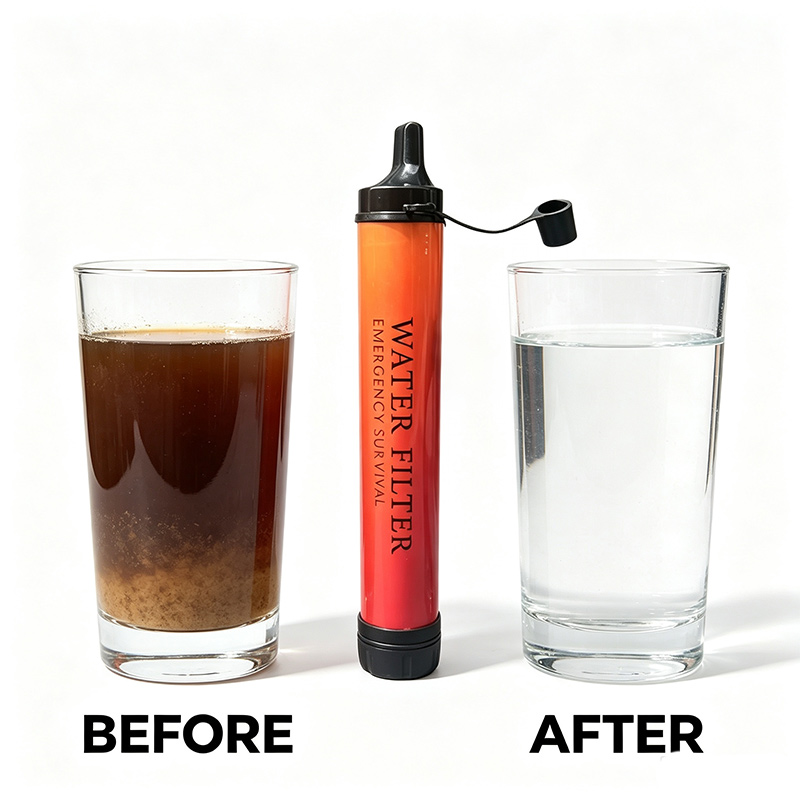 Портативный мини-фильтр для во – обзор и цена Water Purification Straw