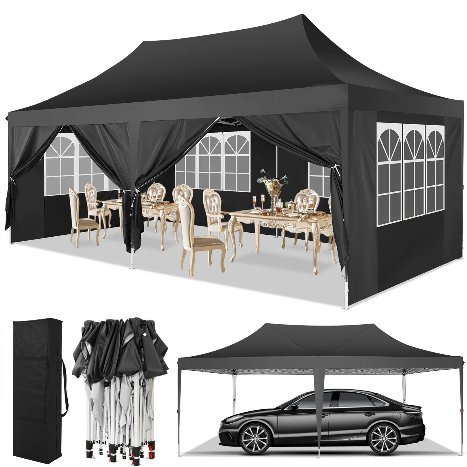 Палатка-шатер 10x20 футов с 6  – обзор и цена Emergency Mylar Tent